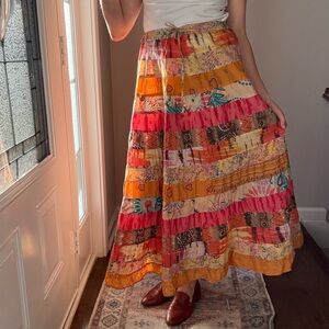 Christopher & Banks Multicolor A-Line Skirt